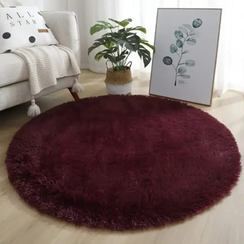 Living Room Rugs Aesthetic Round Carpet