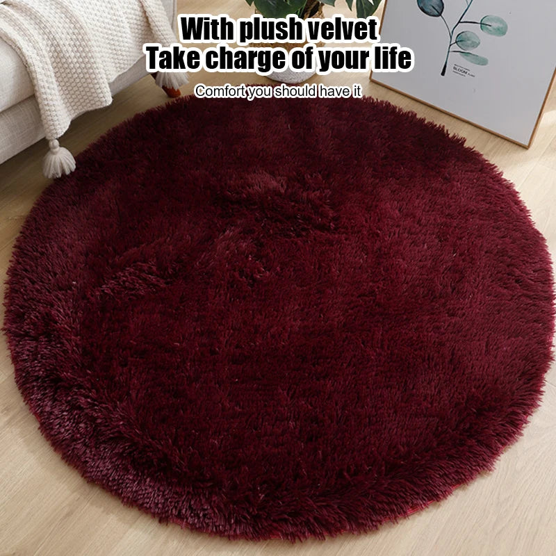 Living Room Rugs Aesthetic Round Carpet
