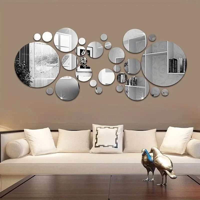 3D Acrylic Mirror Wall Sticker