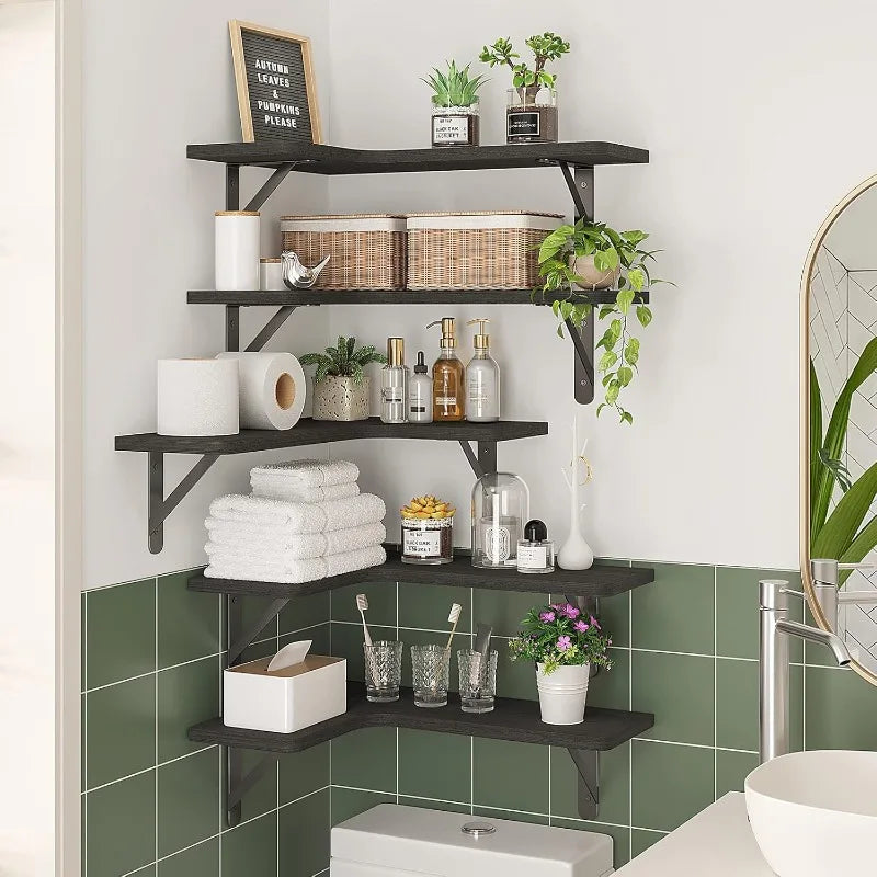 Corner Floating Shelves Set of 5