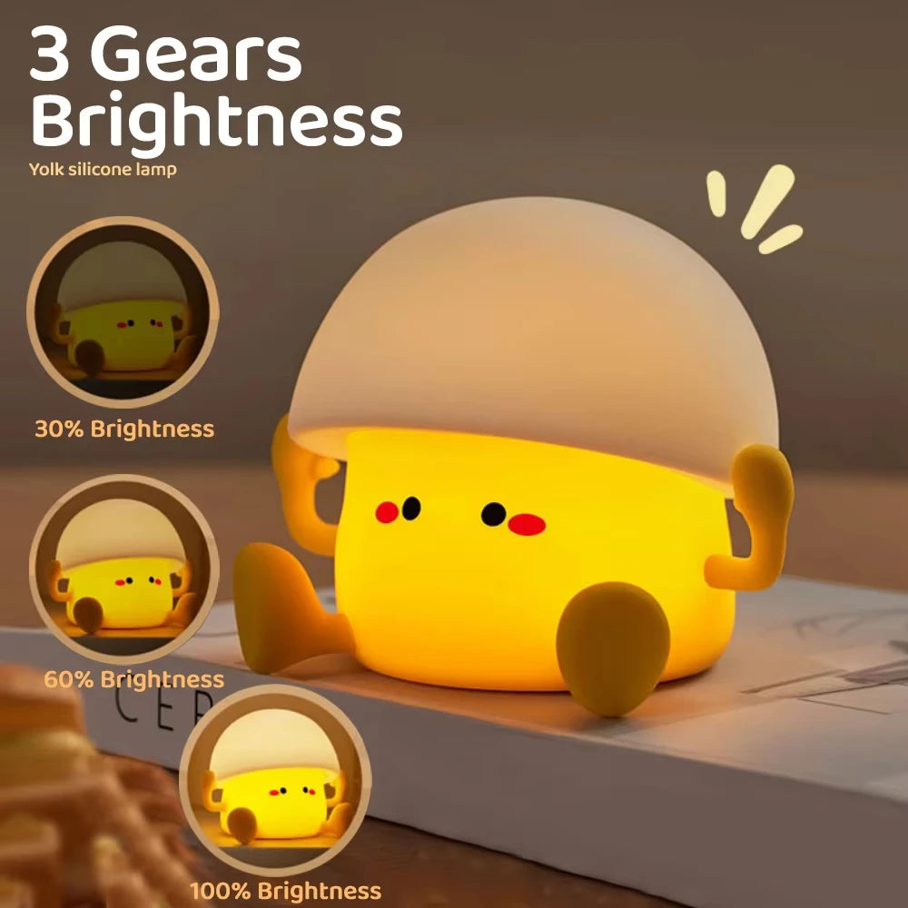 Cute Animal Silicone Night Light Lamp