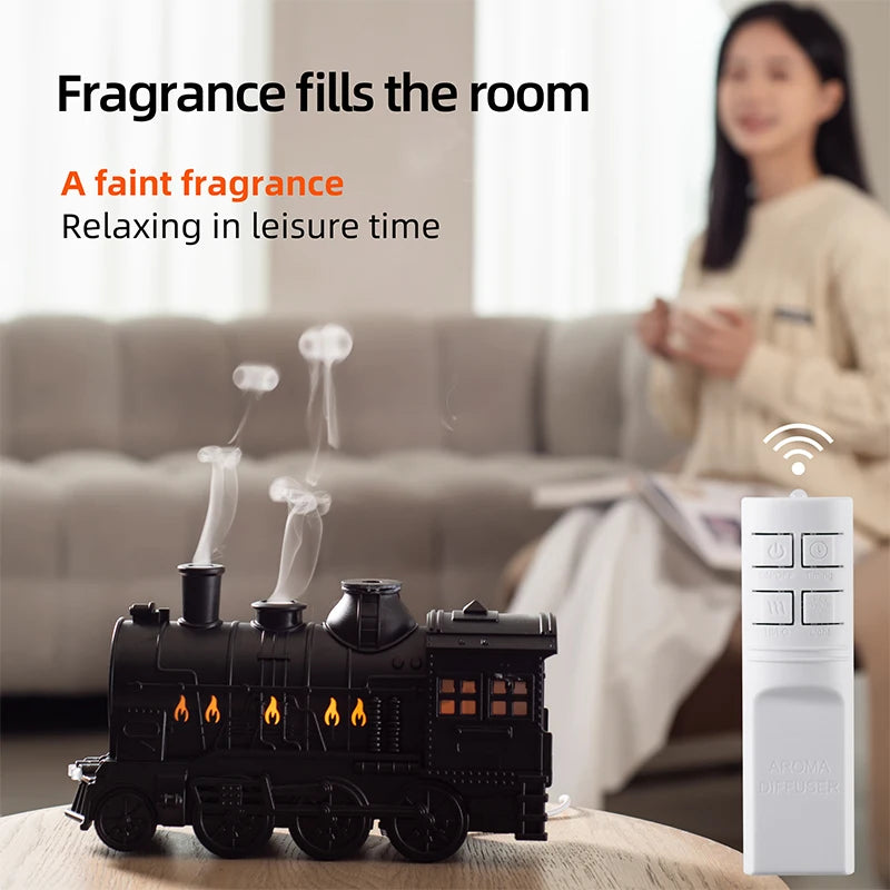 Train Air Humidifier Ultrasonic Aromatherapy Diffusers