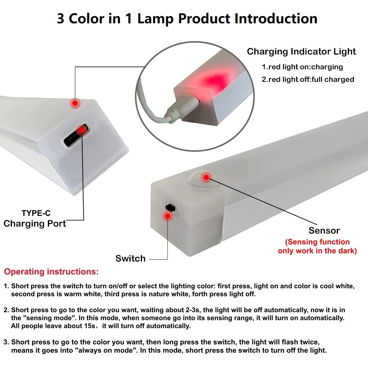 Motion Sensor Wireless LED Night Light
