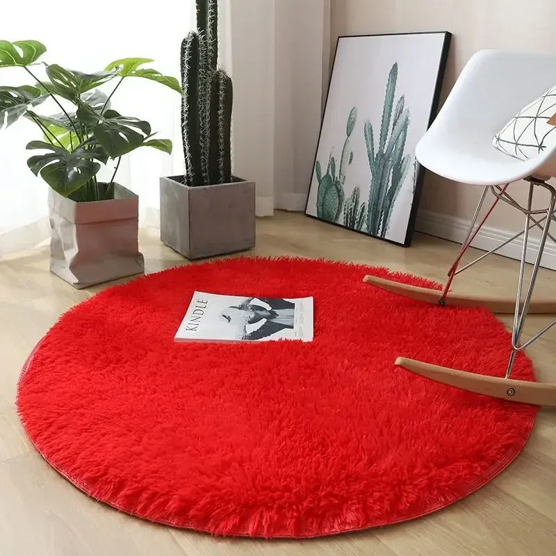 Living Room Rugs Aesthetic Round Carpet