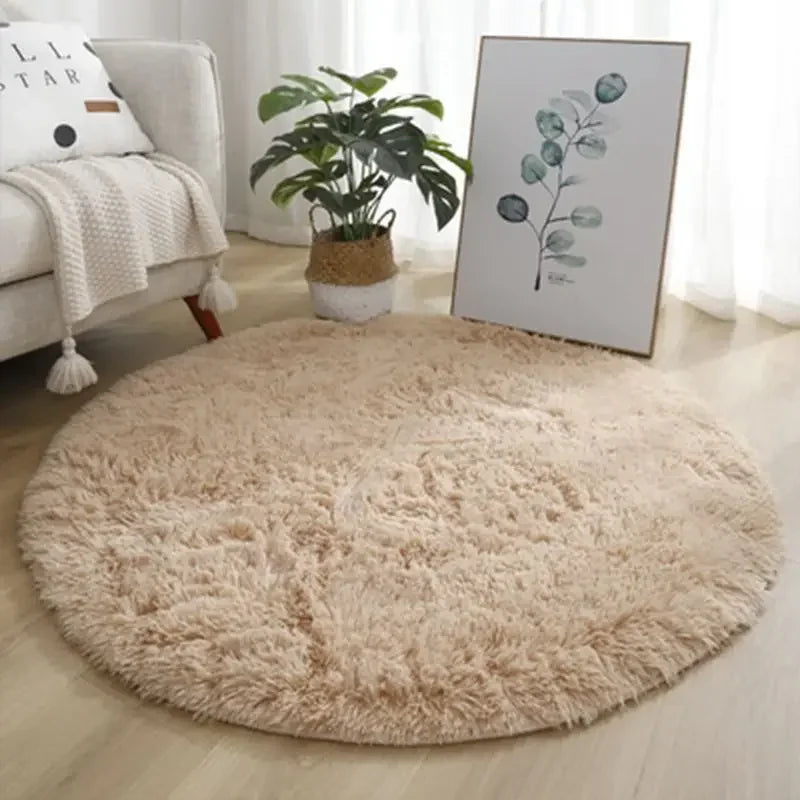 Living Room Rugs Aesthetic Round Carpet