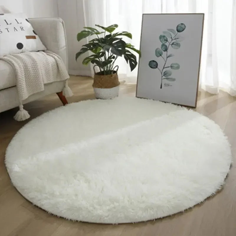 Living Room Rugs Aesthetic Round Carpet