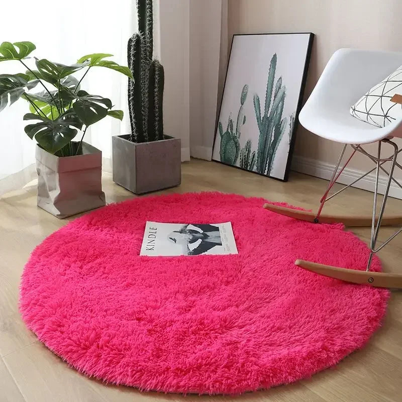 Living Room Rugs Aesthetic Round Carpet