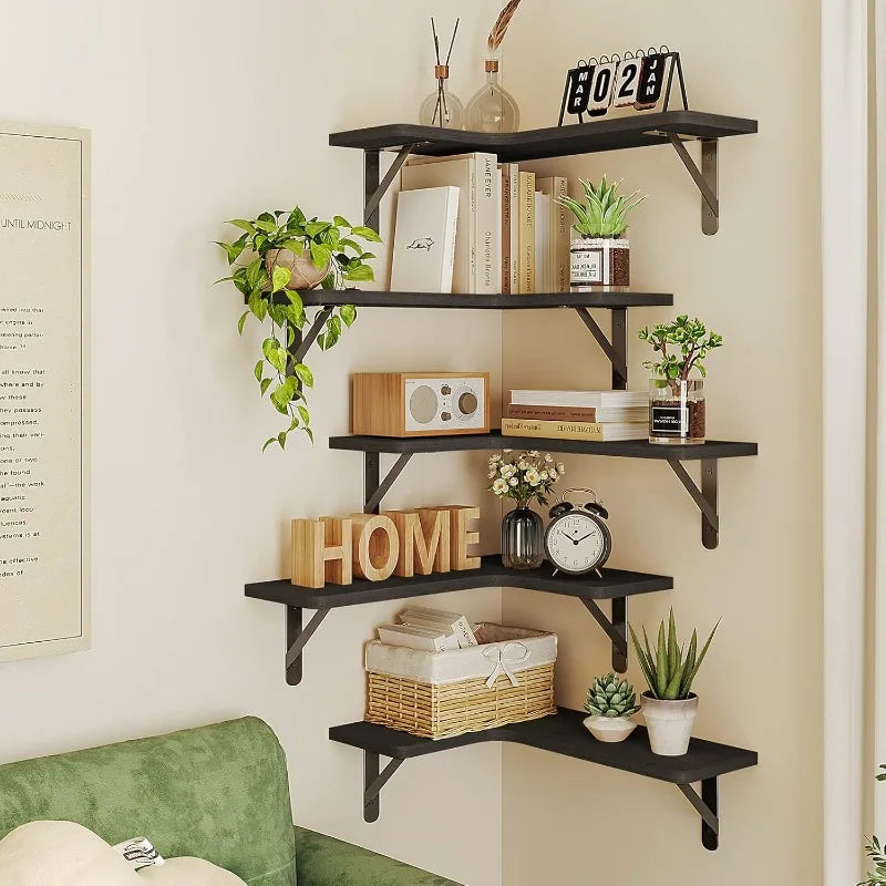 Corner Floating Shelves Set of 5