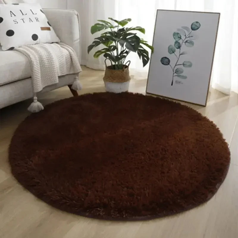 Living Room Rugs Aesthetic Round Carpet