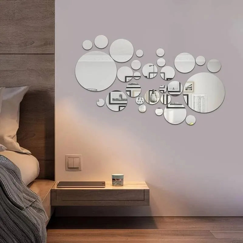 3D Acrylic Mirror Wall Sticker