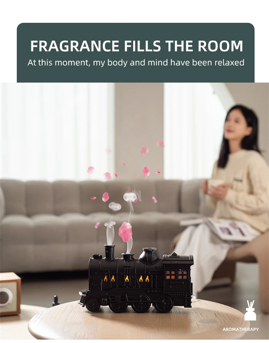 Train Air Humidifier Ultrasonic Aromatherapy Diffusers