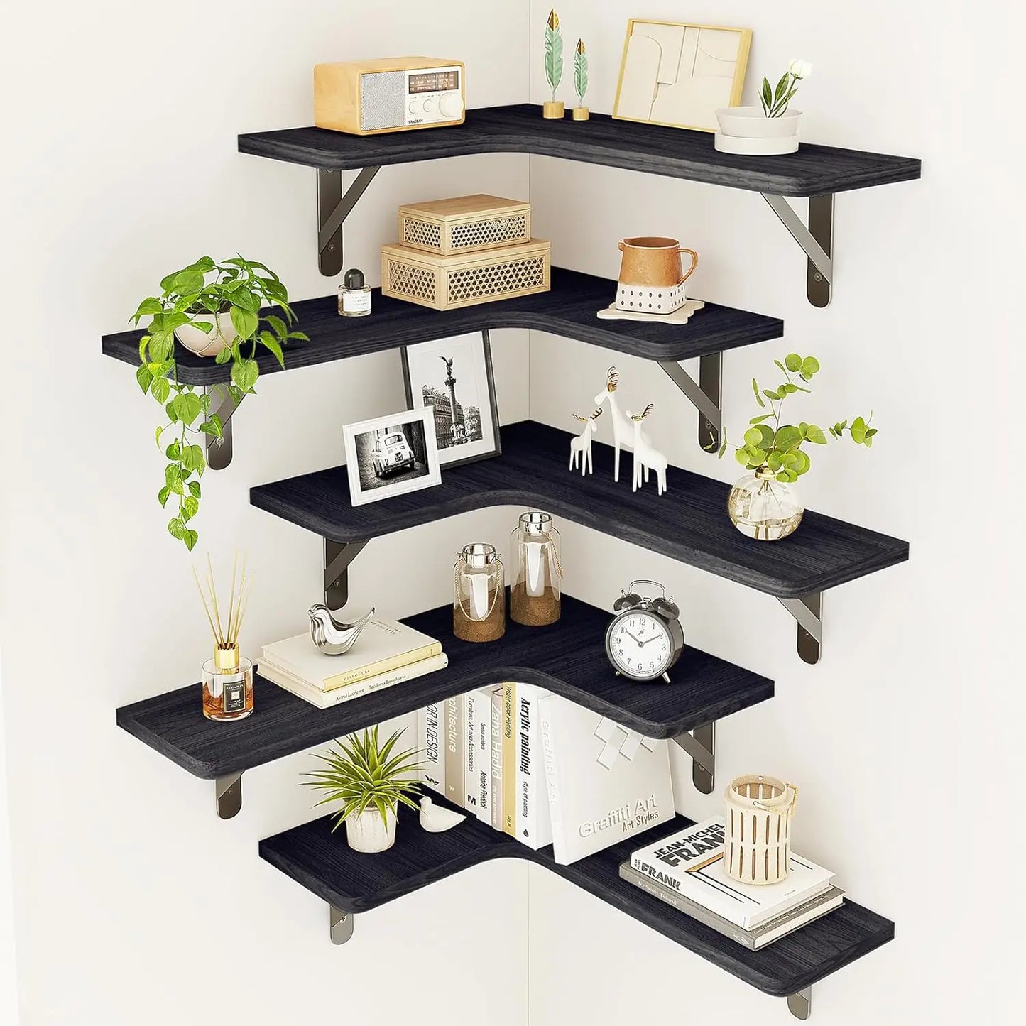 Corner Floating Shelves Set of 5