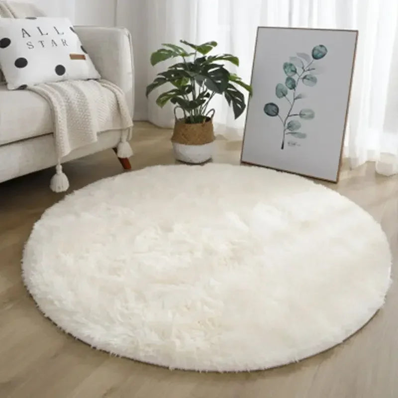 Living Room Rugs Aesthetic Round Carpet