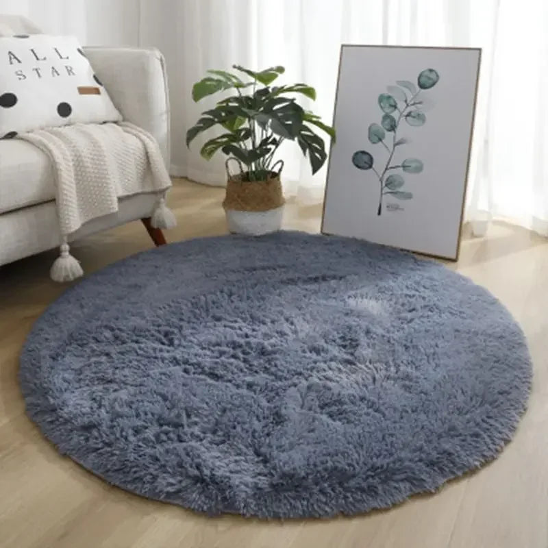 Living Room Rugs Aesthetic Round Carpet