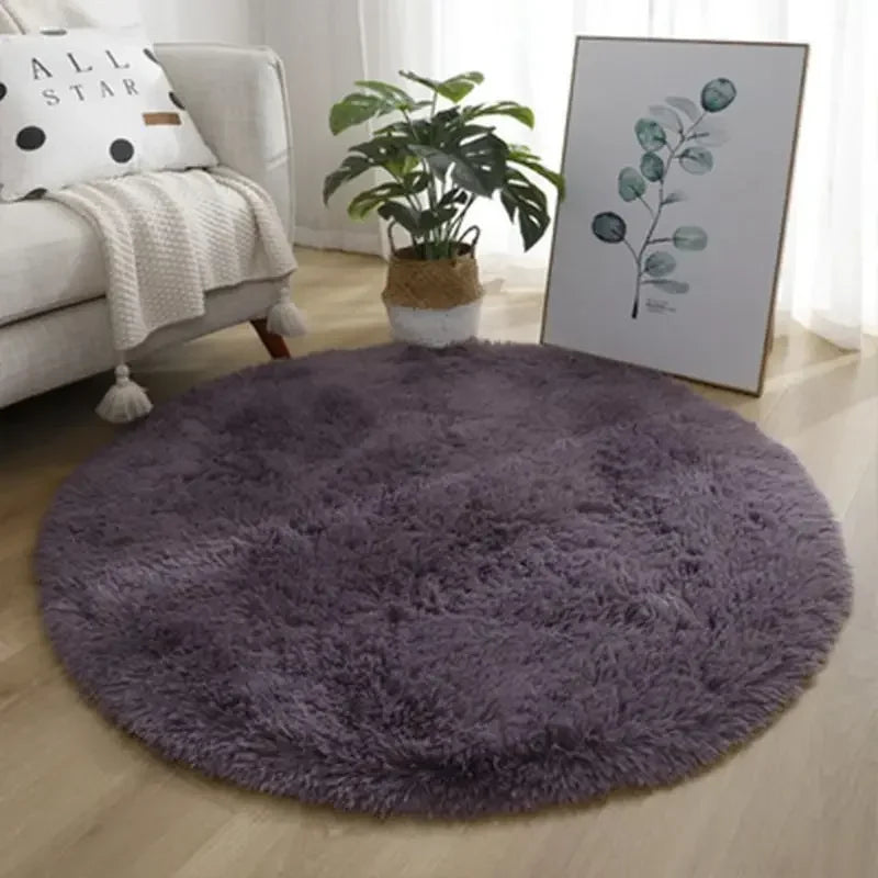 Living Room Rugs Aesthetic Round Carpet