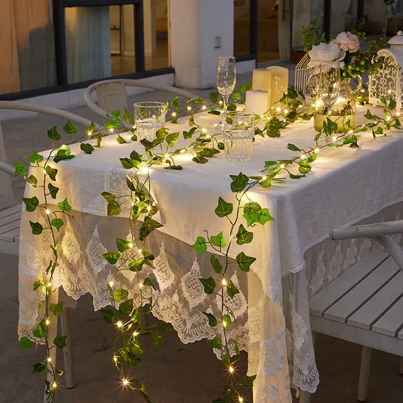 Green Leaf Fairy Lights For Home Decor