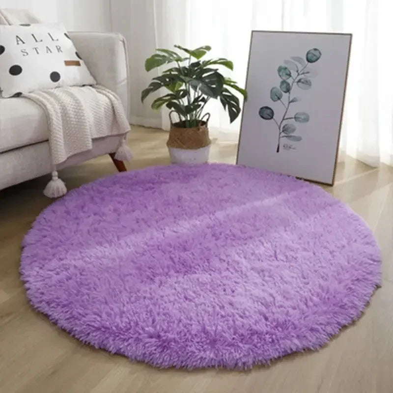 Living Room Rugs Aesthetic Round Carpet