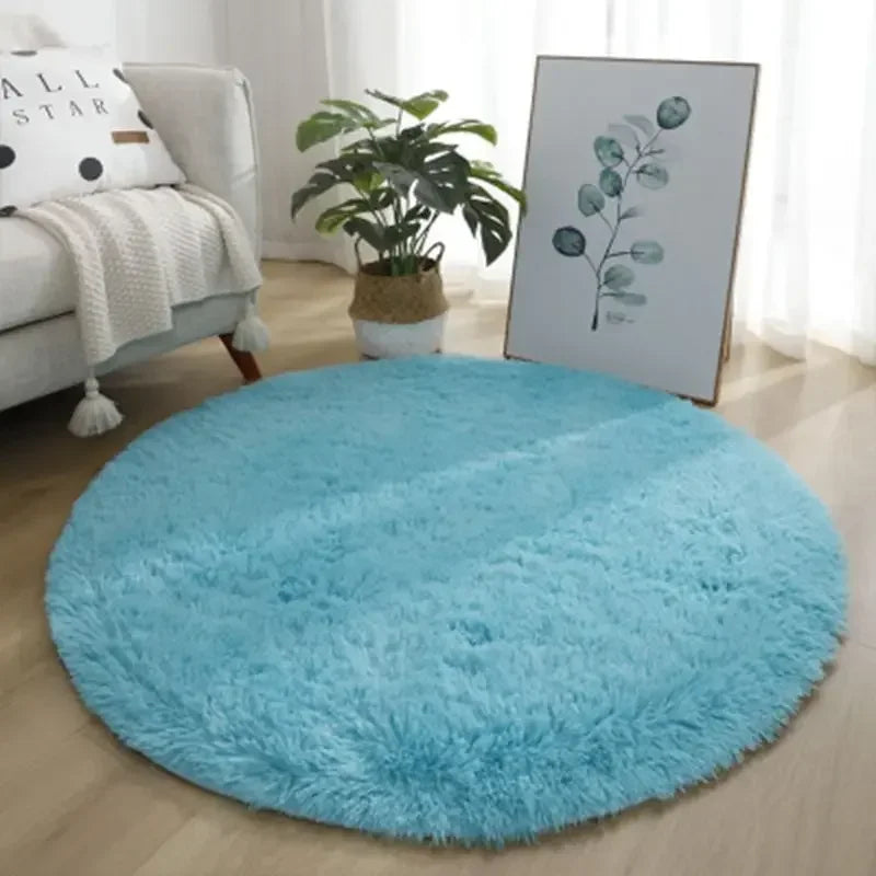 Living Room Rugs Aesthetic Round Carpet