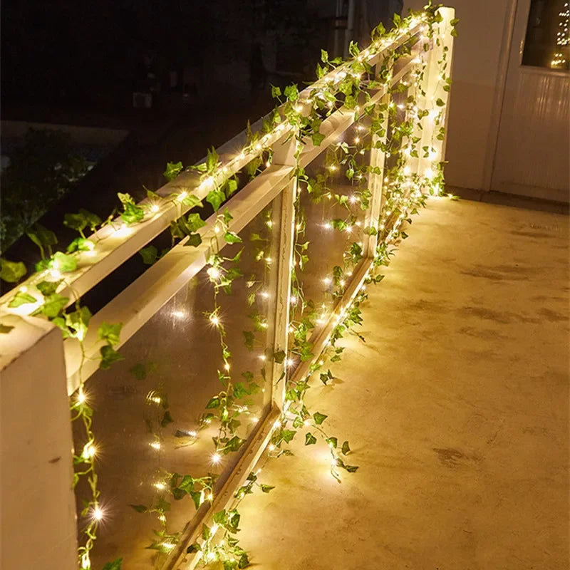 Green Leaf Fairy Lights For Home Decor