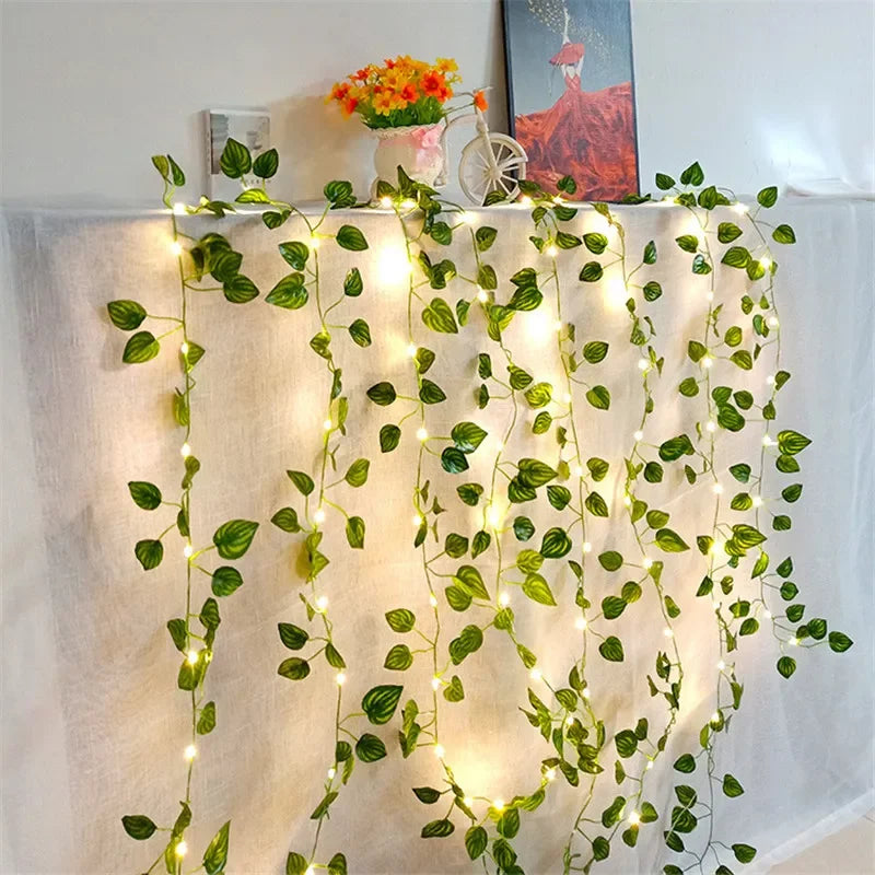 Green Leaf Fairy Lights For Home Decor