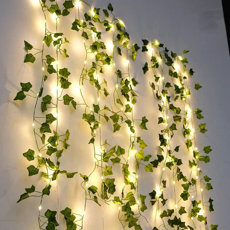 Green Leaf Fairy Lights For Home Decor