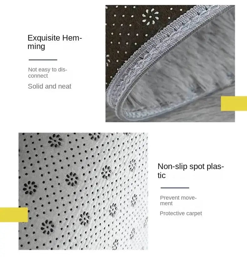 Soft Luxury Non-slip Dirty Resistant Washable Mat