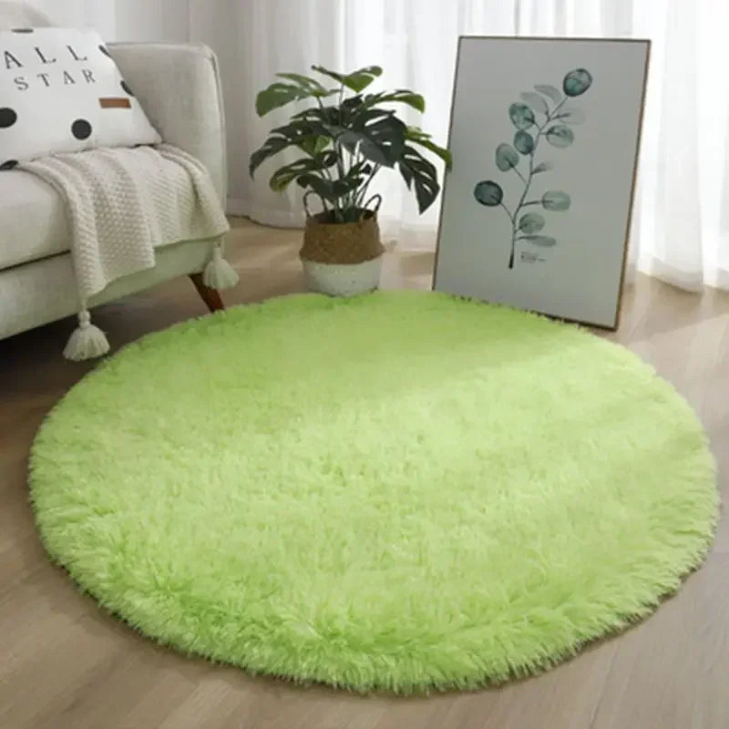 Living Room Rugs Aesthetic Round Carpet