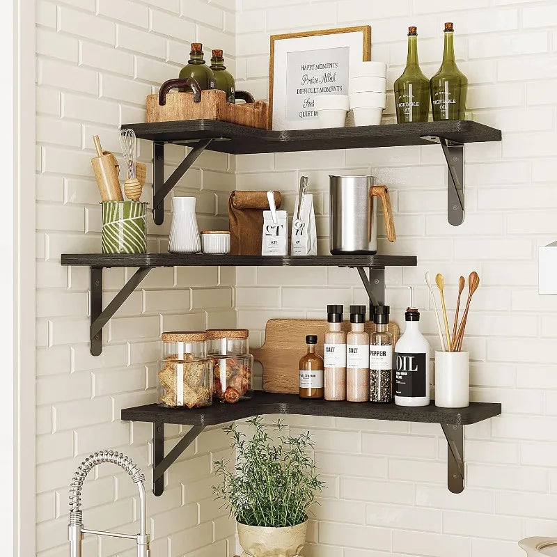 Corner Floating Shelves Set of 5