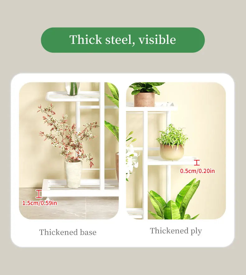 Iron Potted Flower Organizer Plant Stand Rack