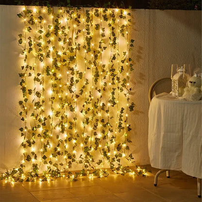 Green Leaf Fairy Lights For  Home Decor