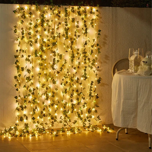 Green Leaf Fairy Lights For  Home Decor