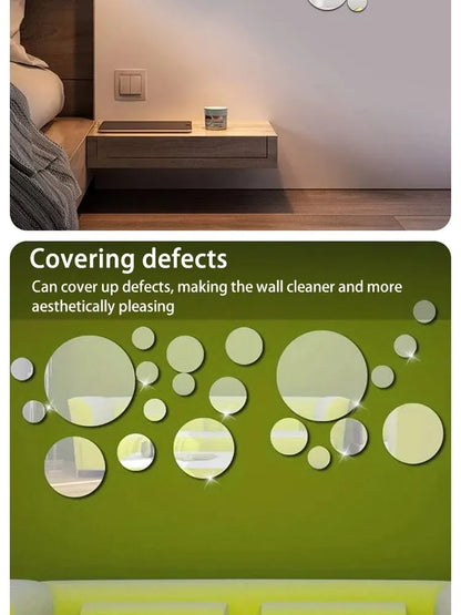 3D Acrylic Mirror Wall Sticker
