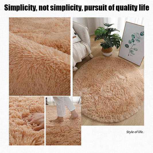 Living Room Rugs Aesthetic  Round Carpet