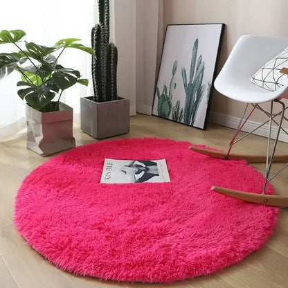 Living Room Rugs Aesthetic  Round Carpet