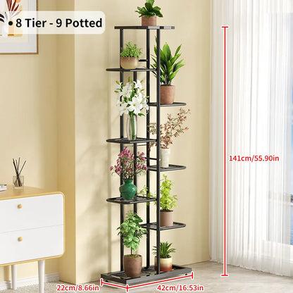 Iron Potted Flower Organizer Plant Stand Rack