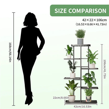 Iron Potted Flower Organizer Plant Stand Rack