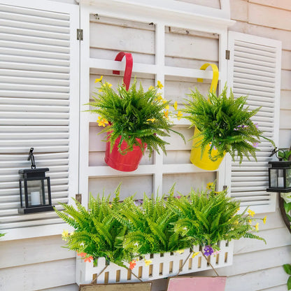 Boston Ferns Artificial Greenery UV Resistant Plant For Outdoor Yard Decor