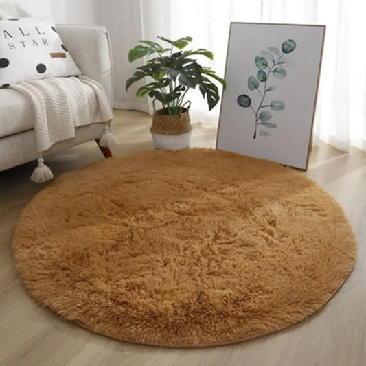 Living Room Rugs Aesthetic  Round Carpet