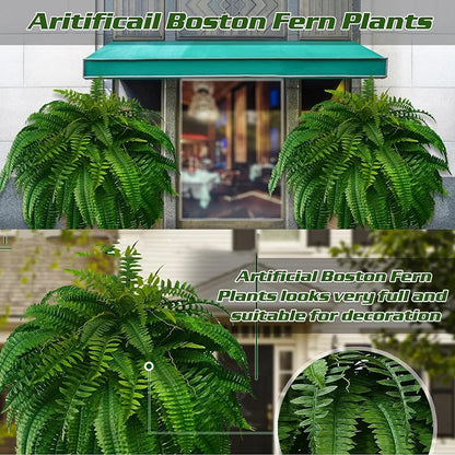 Artificial Boston Fern Fake Plastic Plants
